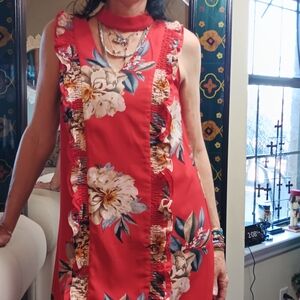 Entro Vibrant Red Dress